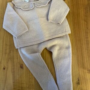 Zara Cashmere Baby Set in Pink